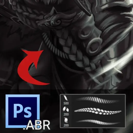 [Brush] Ropes & Braids — Photoshop brush