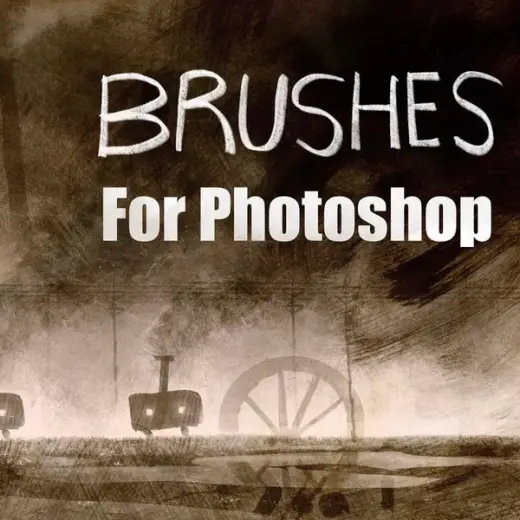 Traditional Photoshop Stamp Brushes — Photoshop brush