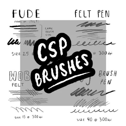 CSP Brushes: Real Ink Pens — Clip Studio Paint brush