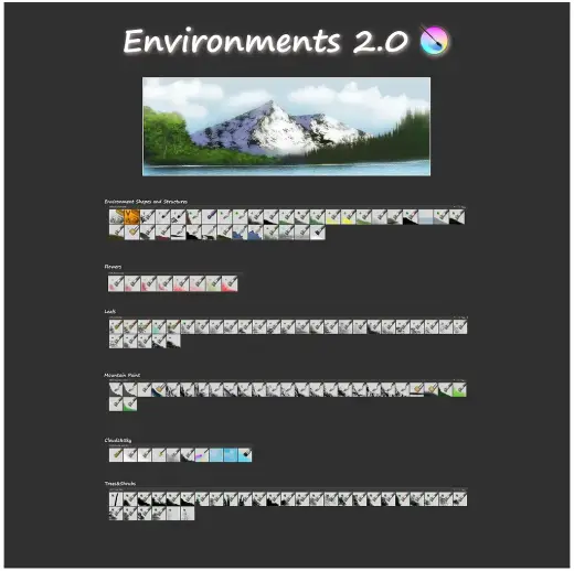 iForce73 - Environments 2.0 - Michelist Re-Pack — Krita brush