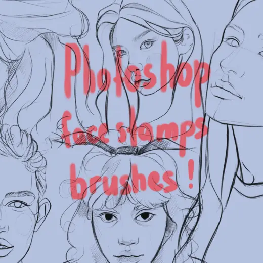 Easy face stamps (Photoshop) — Photoshop brush