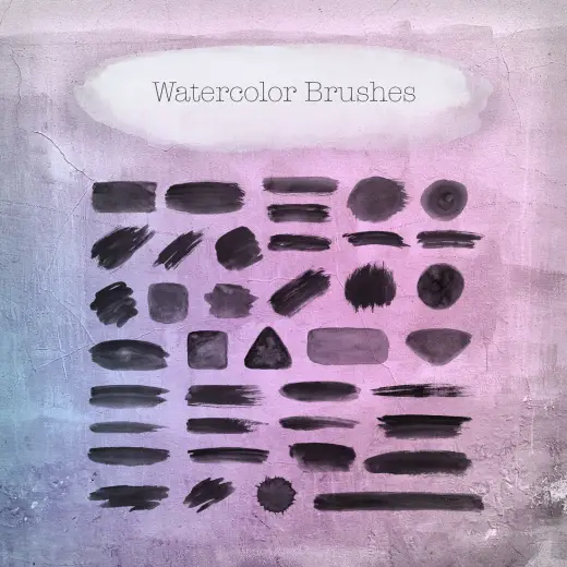 40 Waterlocor Brushes — Procreate, Photoshop & Krita brush