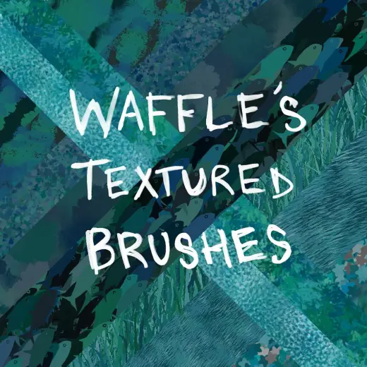 Waffle's Textured Brush Pack — Krita brush
