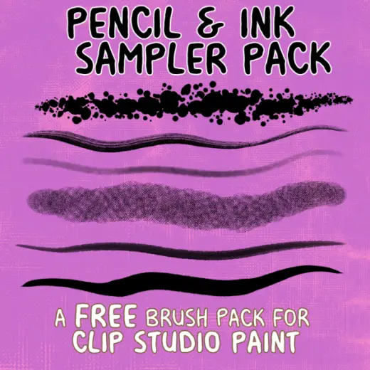 Pencil and Ink Sampler Pack for Clip Studio Paint — Clip Studio Paint brush