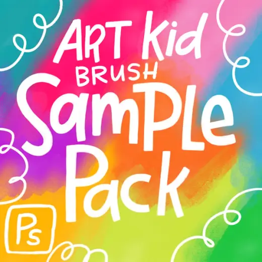 Art Kid Brush Sample Pack — Photoshop brush