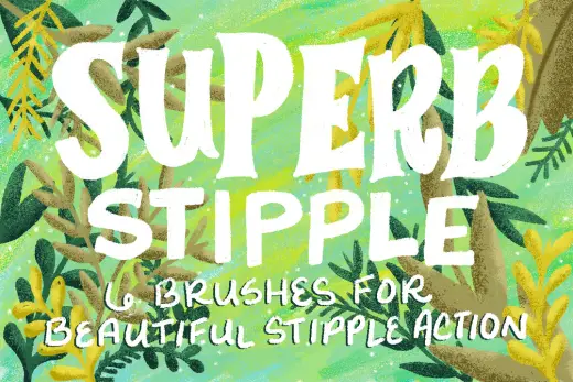 Superb Stipple Brushes for Photoshop — Photoshop brush