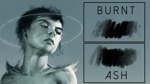 Brushes: Burnt, Ash - (photoshop) — Photoshop brush