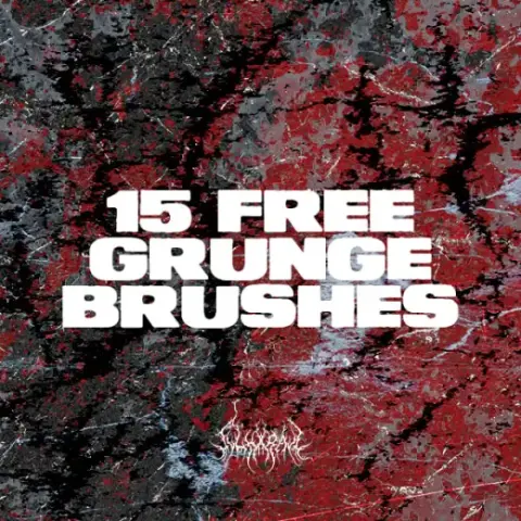 15 FREE GRUNGE BRUSHES — Photoshop brush