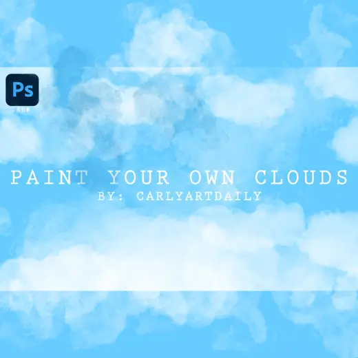 Paint your own Clouds - Photoshop Brushes — Procreate, Photoshop & Krita brush