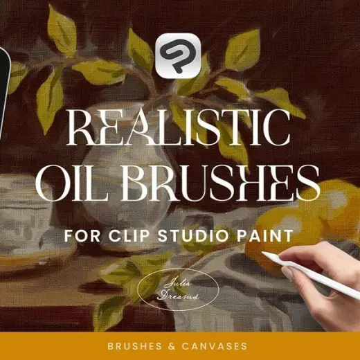 Realistic Oil Brushes for Clip Studio Paint — Clip Studio Paint brush