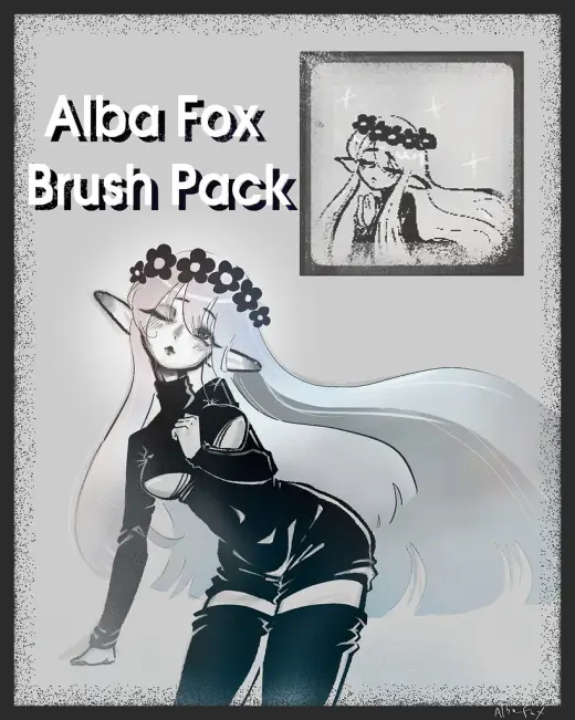 Alba Fox Manga Brush Pack — Krita brush