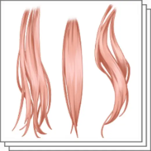 Pink Hair Brush — Clip Studio Paint brush