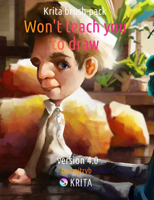 V4.0 of "Won't teach you to draw" brushpack released — Krita brush