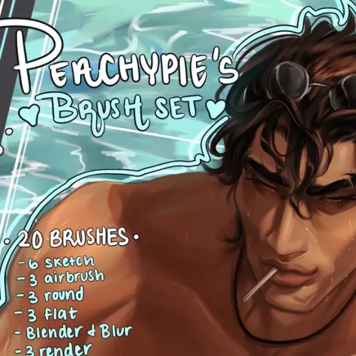 Peachyypie Brush Set (CSP) — Clip Studio Paint brush