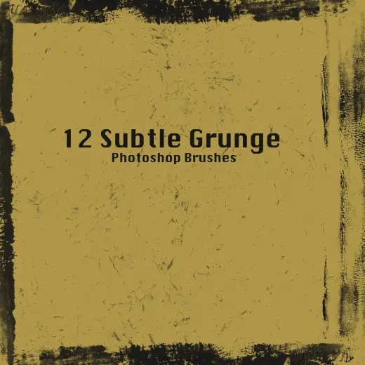 12 Free Subtle Grunge Brushes — Procreate, Photoshop & Krita brush