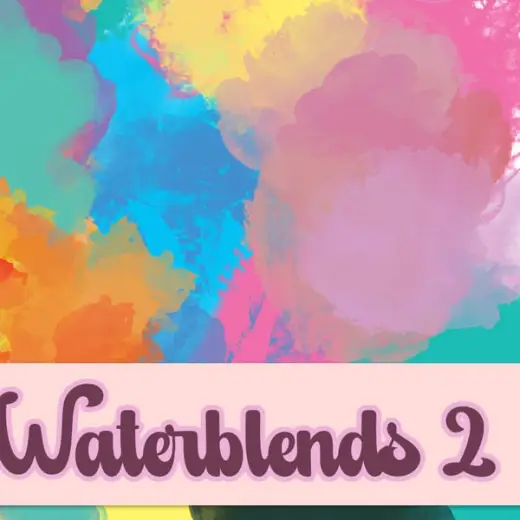 Waterblends 2 Photoshop Dynamic Brushes — Photoshop brush
