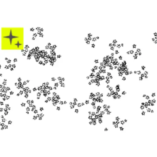 Leisurely fluffy star brush — Clip Studio Paint brush