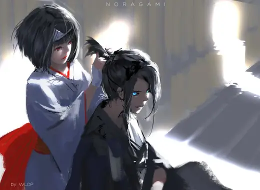 Noragami (PSD file + Brush set + Full process video) — Photoshop brush