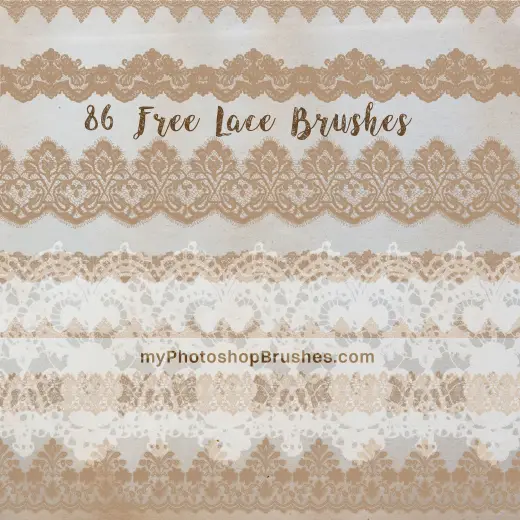 Free Lace Brushes — Procreate, Photoshop & Krita brush