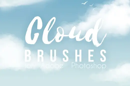 Painterly Clouds Photoshop Brush — Photoshop brush