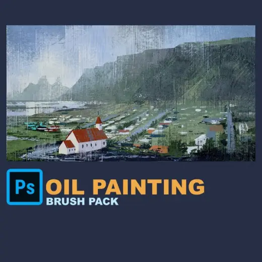 CanvasCraft: Photoshop Oil Painting Brush Pack with .ABR Download — Photoshop brush