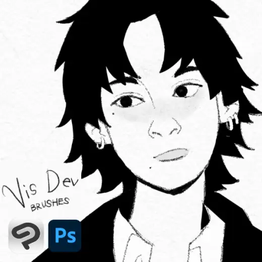 VisDev Brushes for CLIP STUDIO PAINT and PHOTOSHOP — Photoshop & Clip Studio Paint brush