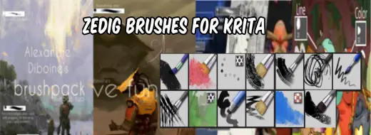(OLD) Zedig Brushes converted for Krita — Procreate, Photoshop & Krita brush