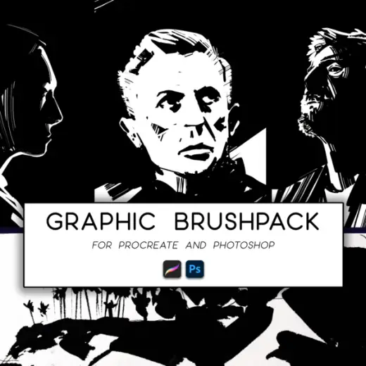 Graphic Brush Pack + Time-lapse — Photoshop brush
