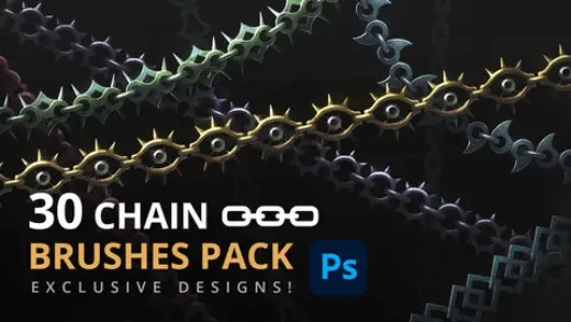 30 Chain Brushes Pack / Photoshop — Photoshop brush