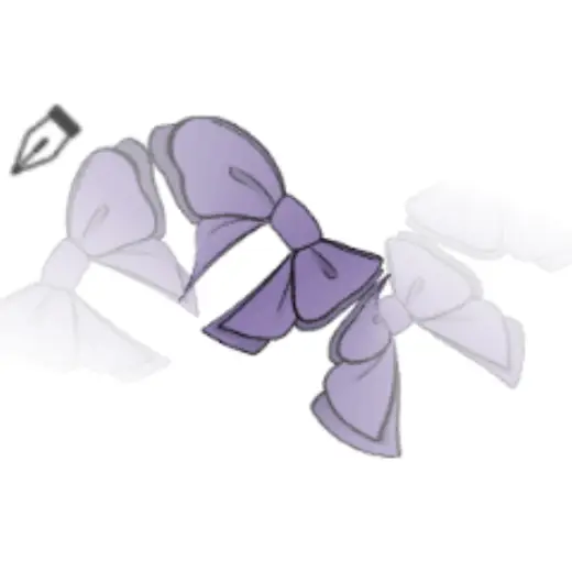 purple bow ribbon — Clip Studio Paint brush