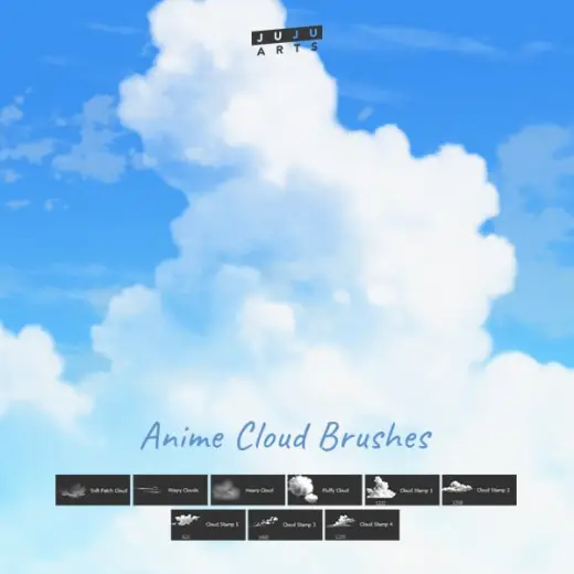 Anime Cloud Brushes — Photoshop brush