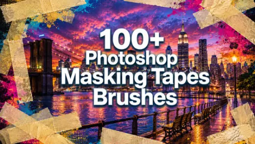 100 Masking Tapes Photoshop Brushes — Photoshop brush