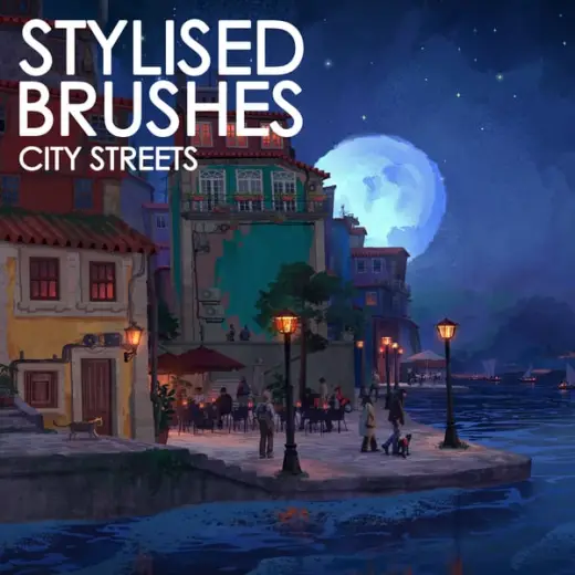 Stylised Brushes - City Streets — Photoshop brush