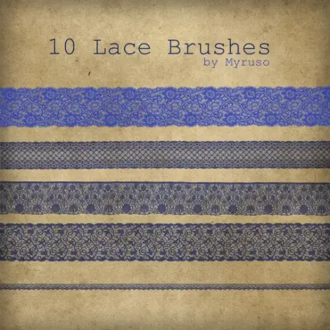 10 Free Lace Brushes — Procreate, Photoshop & Krita brush