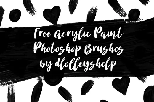 112 Acrylic Paint Photoshop Brushes — Procreate, Photoshop & Krita brush