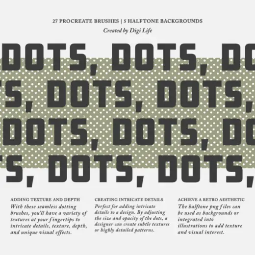 Dots, Dots, Dots (2024) Procreate Brushes — Procreate brush