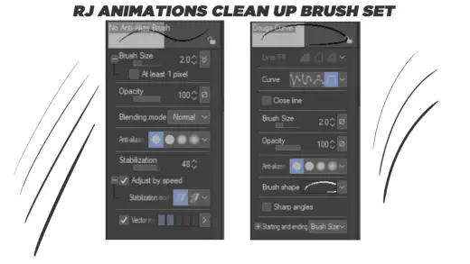 Rj Animation Clean Up Brush Set — Clip Studio Paint brush