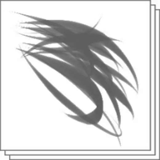 Pen pressure change translucent hair pen — Clip Studio Paint brush