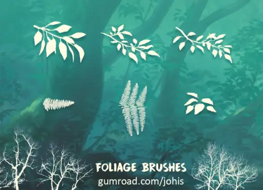 Foliage brushes — Photoshop brush