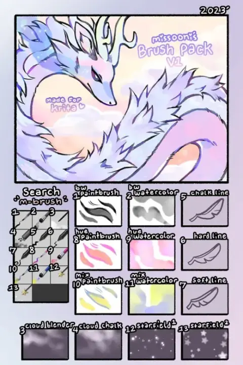 Missooni's packs — Krita brush