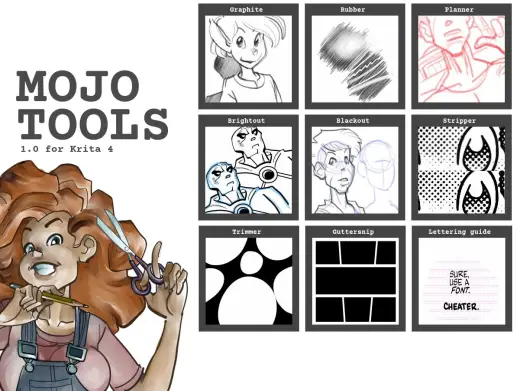 Mojo Tools 1.0 preset bundle for Krita — Krita brush
