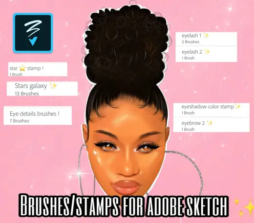 Brushes/stamps for adobe sketch! — Photoshop brush