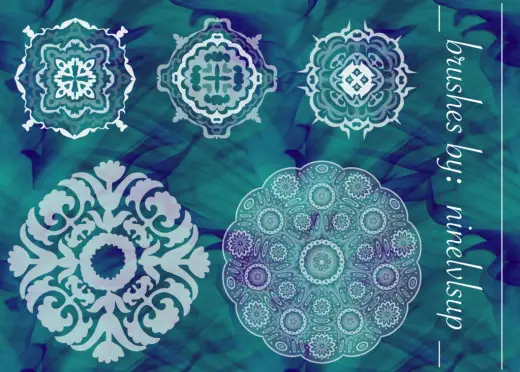 Ornate Mandala Brushes — Procreate, Photoshop & Krita brush