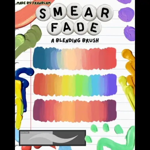 Smear Fade - Blending Brush for Digital Art by FranBlam — Procreate & Clip Studio Paint brush