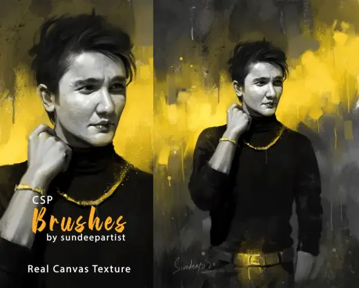 Real Canvas Texture Brushes+BLENDERS for Clip Studio Paint — Clip Studio Paint brush