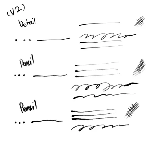 Neko's Free line brushes pack V3(+V2)! — Krita brush