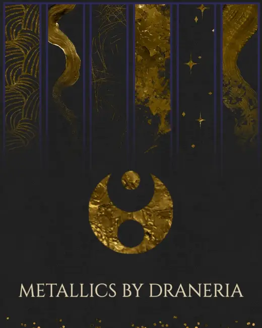Metallics by Draneria — Krita brush
