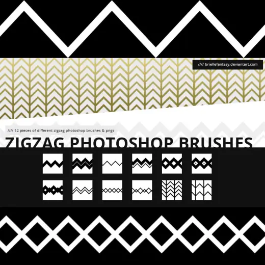 Zigzag Brushes — Procreate, Photoshop & Krita brush