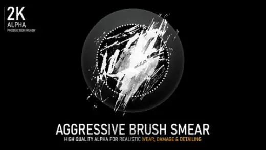 Aggressive Brush Smear Alpha | High-Resolution Grunge Texture — Photoshop brush