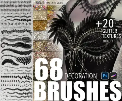 Decoration brushes — Photoshop brush
